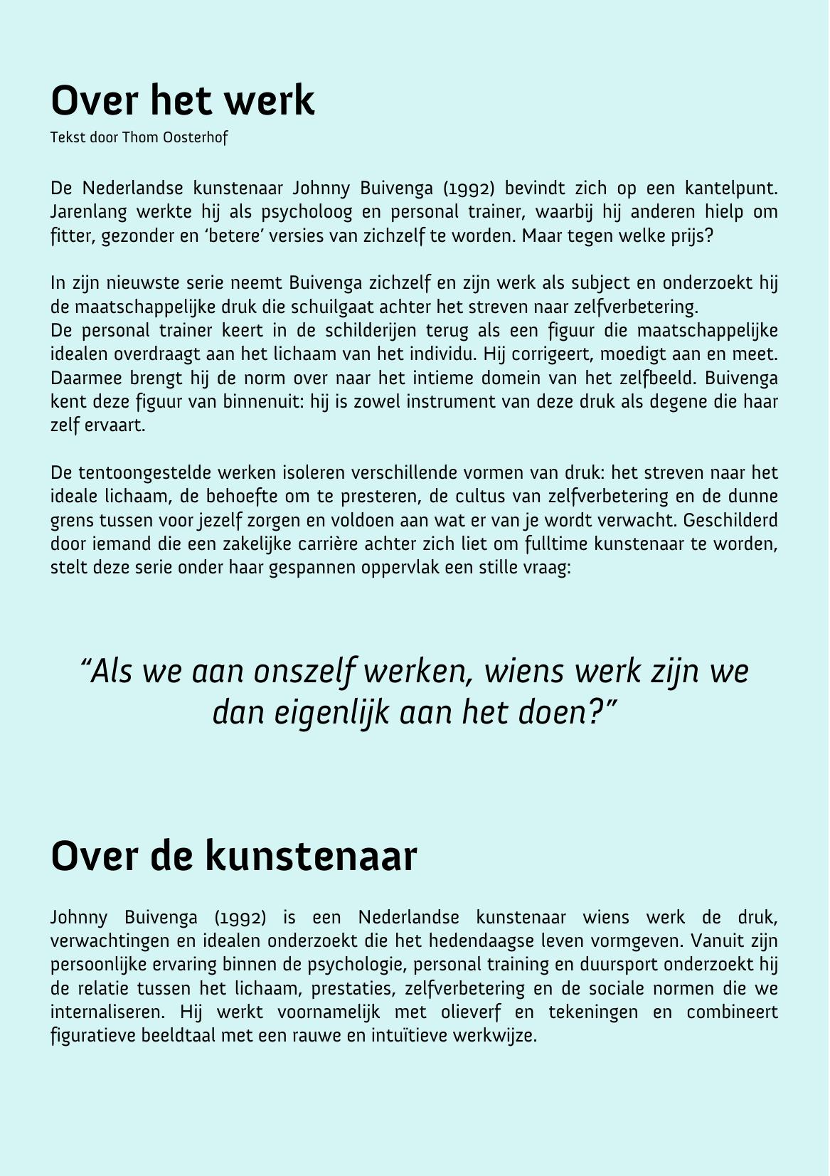 Flyer Personal trainer — tekst