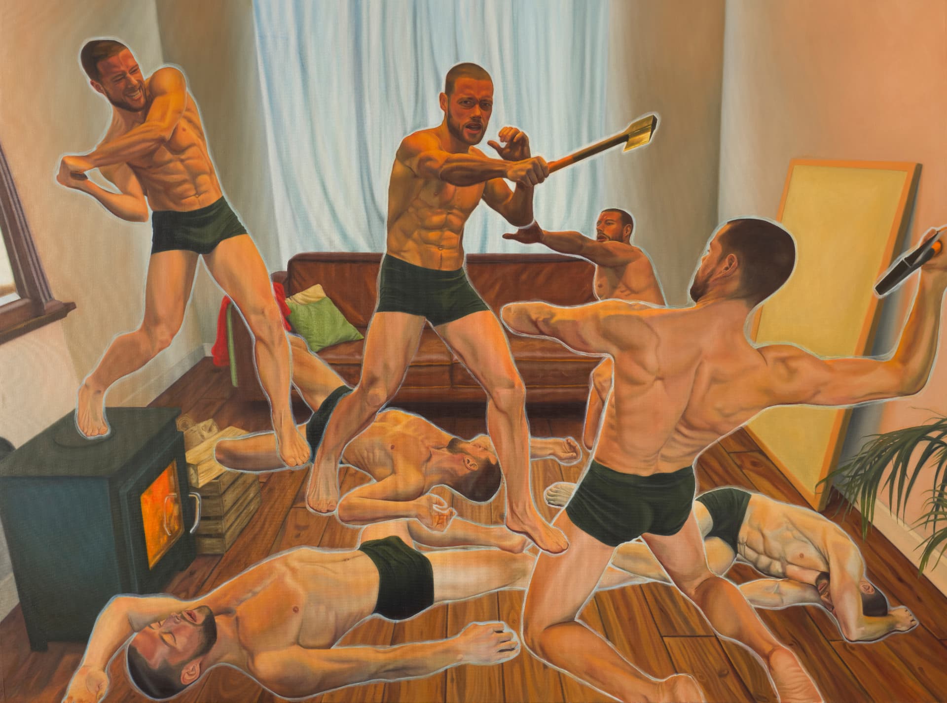 With Eyes Wide Open — olieverf op linnen, 151 × 201 cm